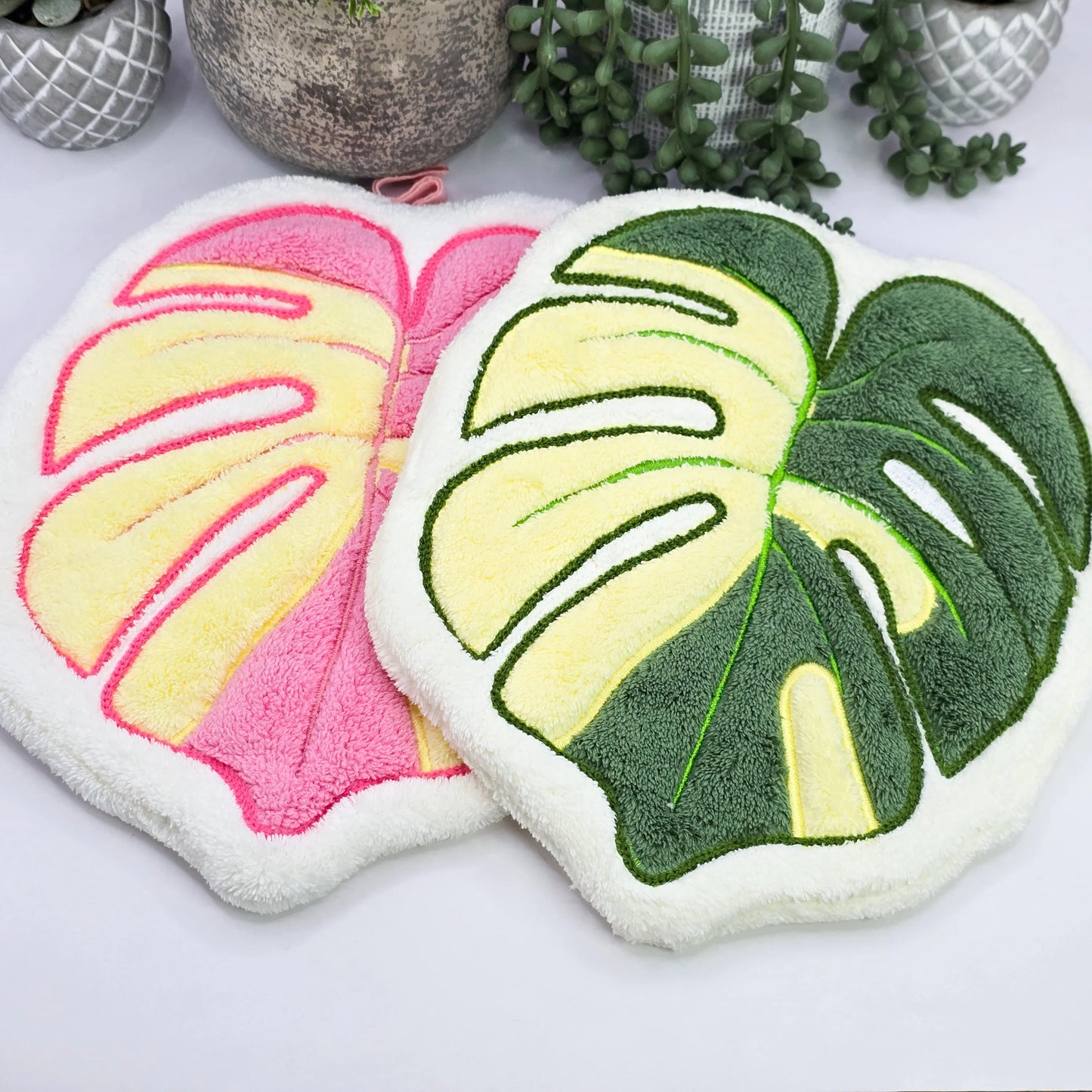 Houseplant Coral Fleece Hand Towel
