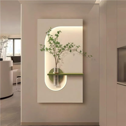 Hydroponic Green Plant Decorative Painting LED Wall Lamp