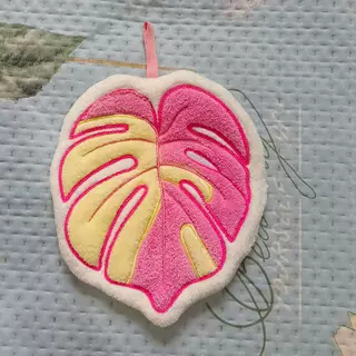 Houseplant Coral Fleece Hand Towel