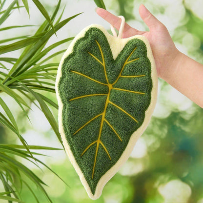 Houseplant Coral Fleece Hand Towel