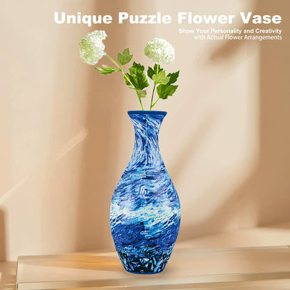 3D Floral Puzzle Vase