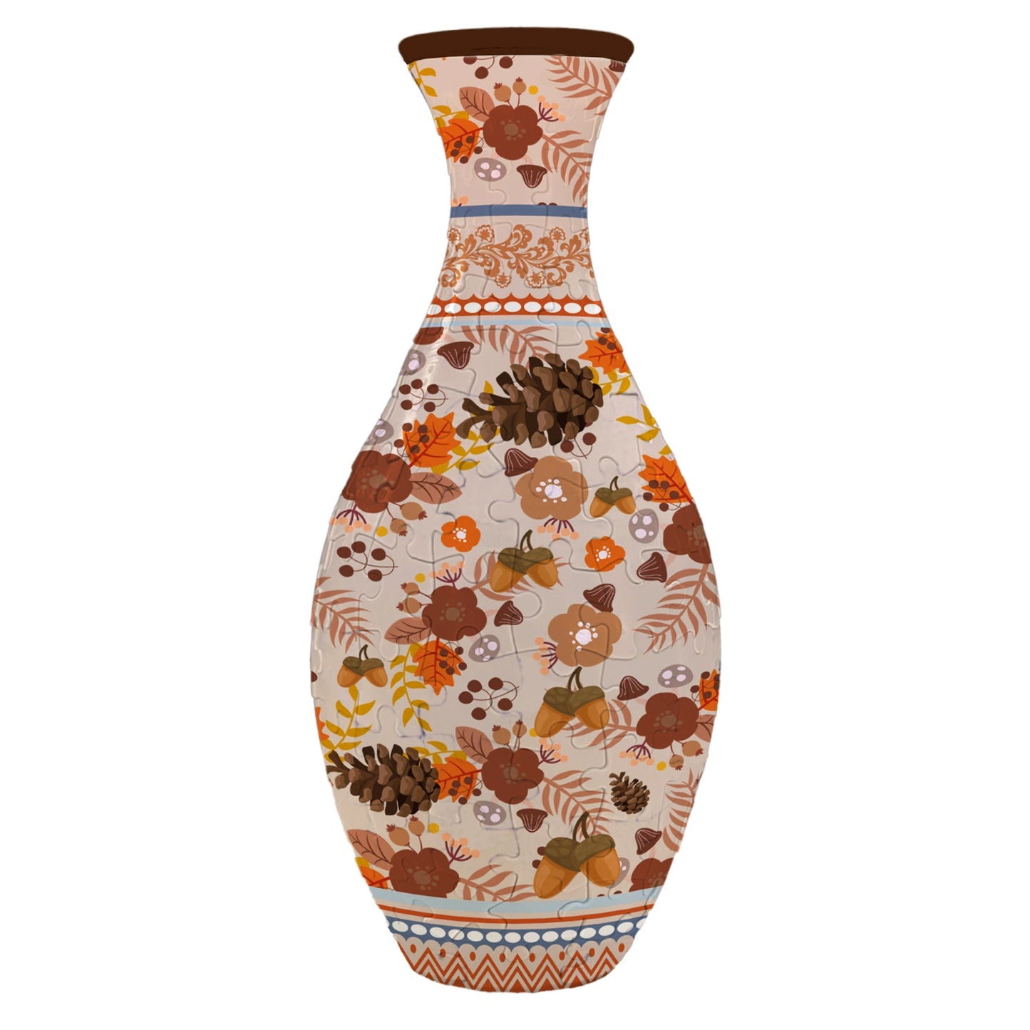 3D Floral Puzzle Vase