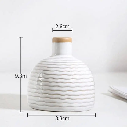 Textured Ceramic Bud Vases