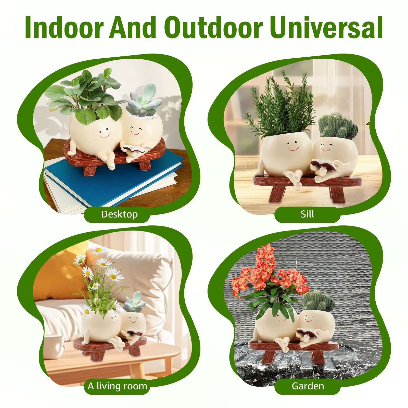 Chair Smile Face Planter