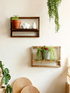 Framed Wall Mounted Plant Shelf