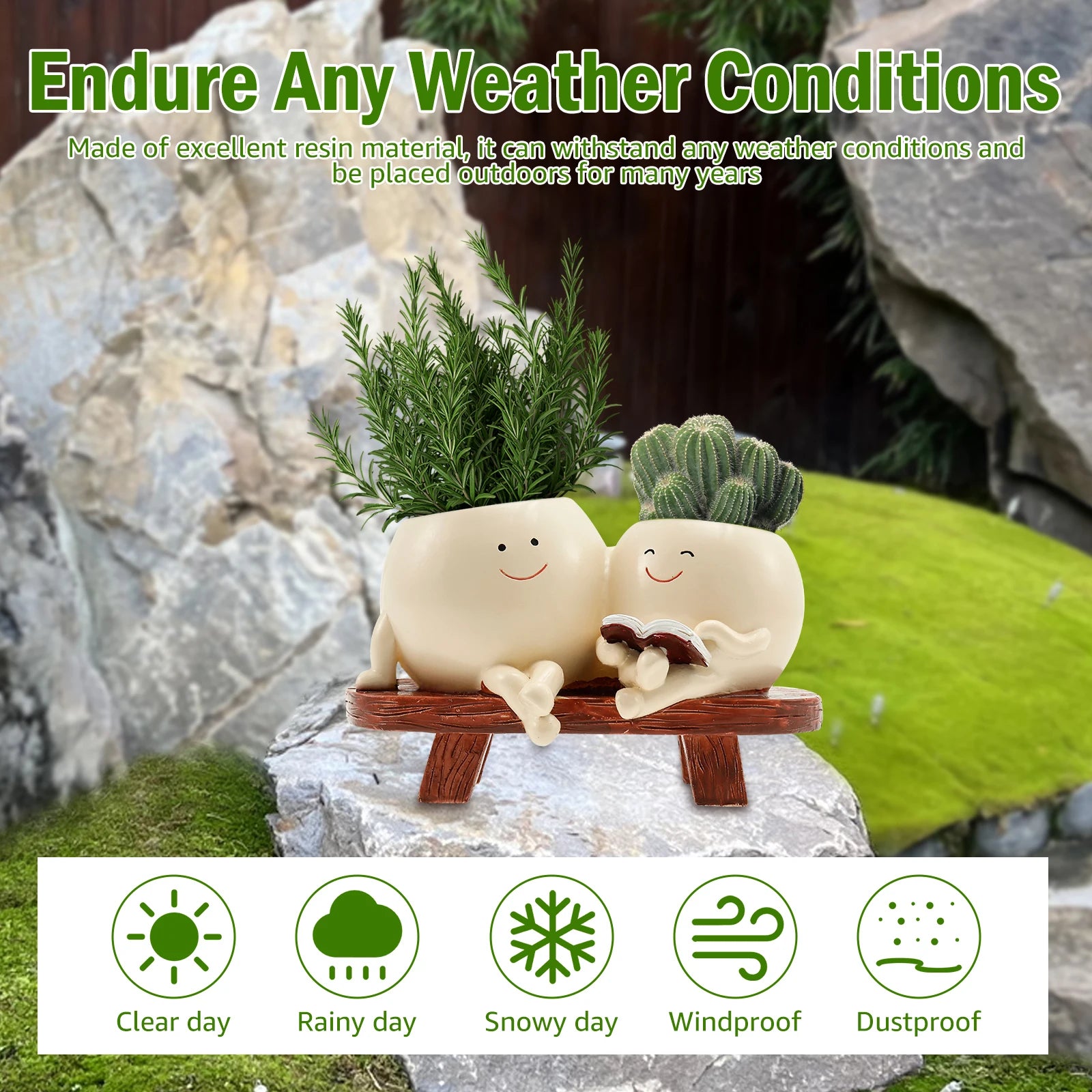 Chair Smile Face Planter