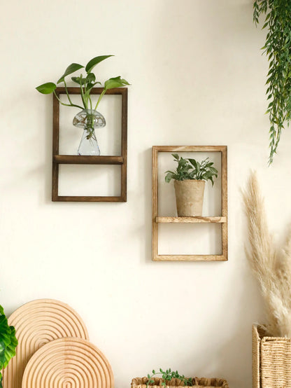Framed Wall Mounted Plant Shelf