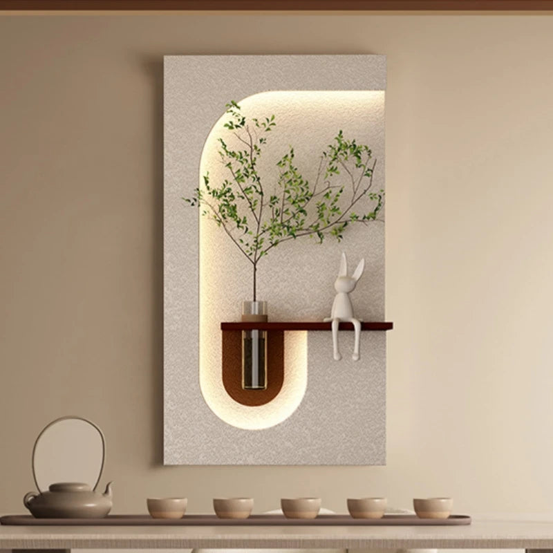 Hydroponic Green Plant Decorative Painting LED Wall Lamp