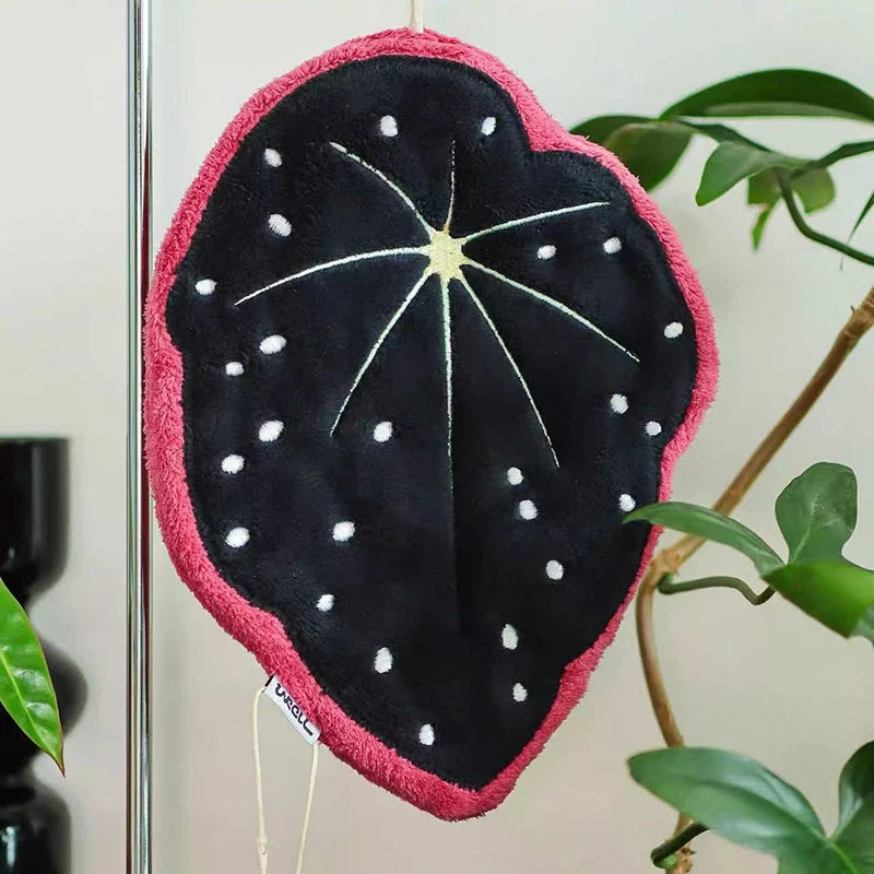 Houseplant Coral Fleece Hand Towel