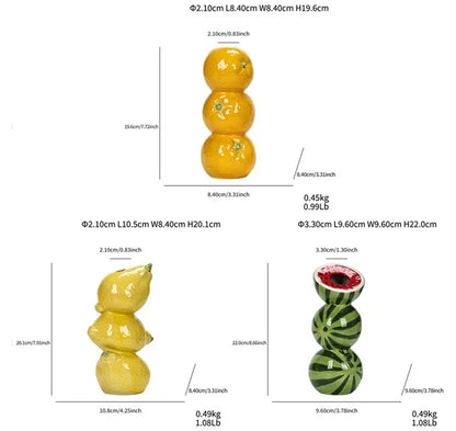 Stack Fruit Ceramic Vases