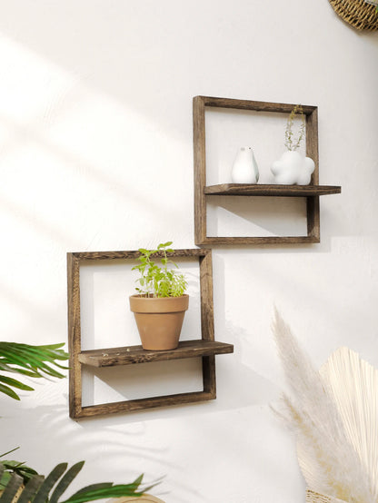Framed Wall Mounted Plant Shelf