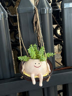 Smiley Face Swing Hammock Hanging Planter