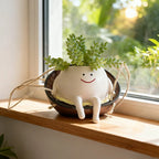 Smiley Face Swing Hammock Hanging Planter