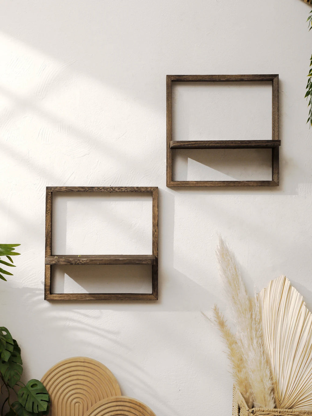 Framed Wall Mounted Plant Shelf