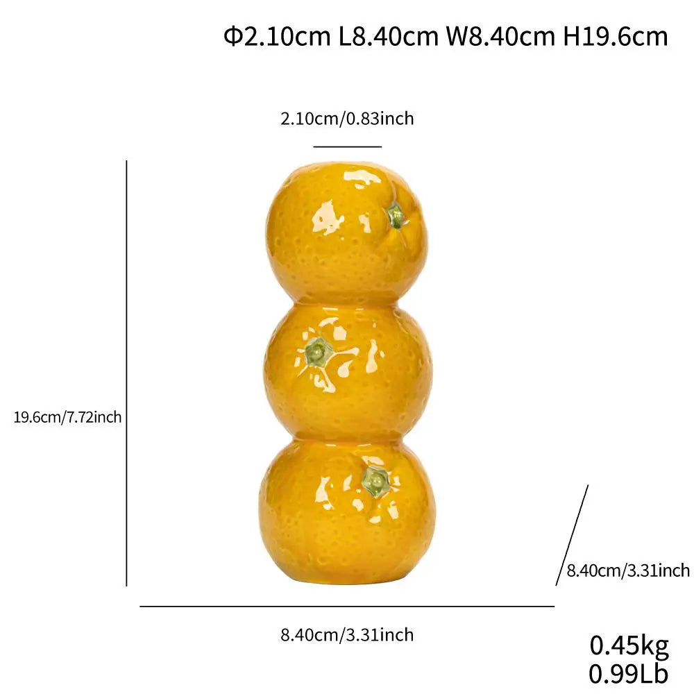 Stack Fruit Ceramic Vases