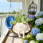Smiley Face Swing Hammock Hanging Planter