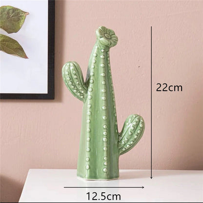 Nordic Ceramic Handicrafts Simulation Cactus Ornaments