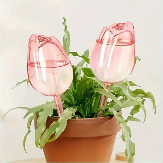 Pink Tulip Plant Self-Watering Balls