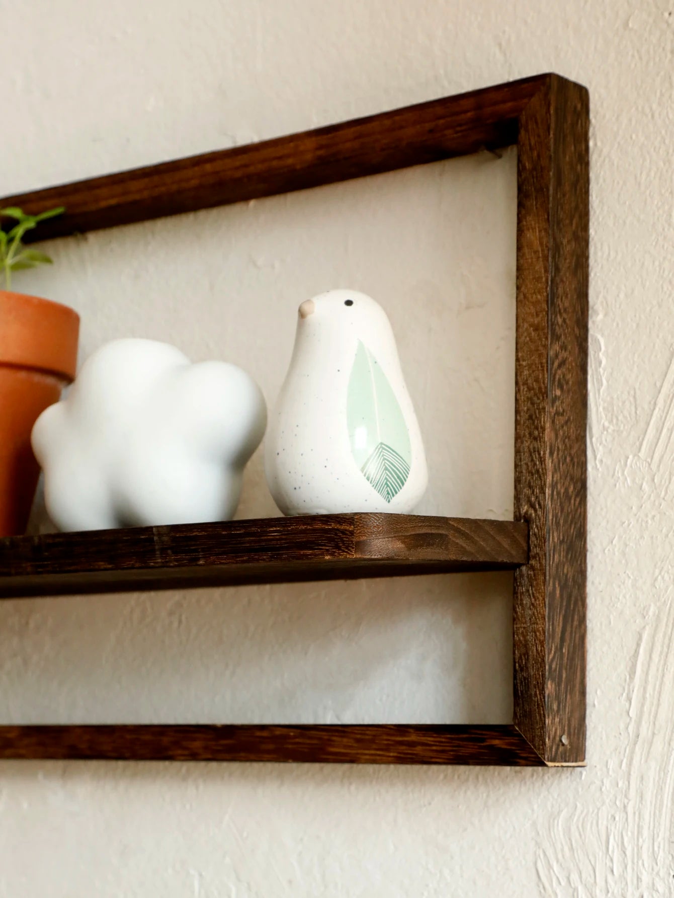 Framed Wall Mounted Plant Shelf