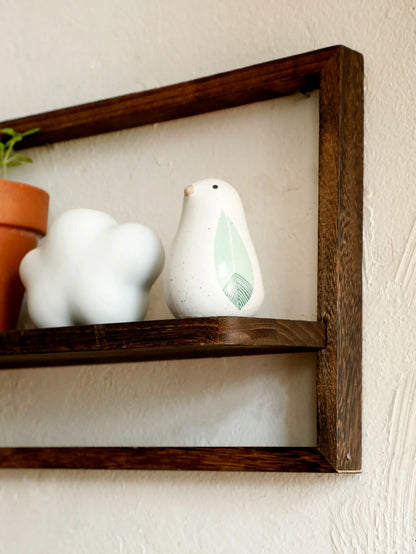 Framed Wall Mounted Plant Shelf