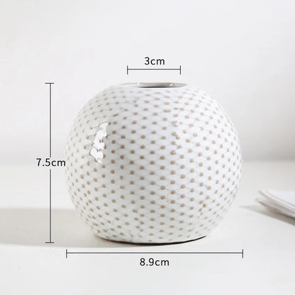 Textured Ceramic Bud Vases