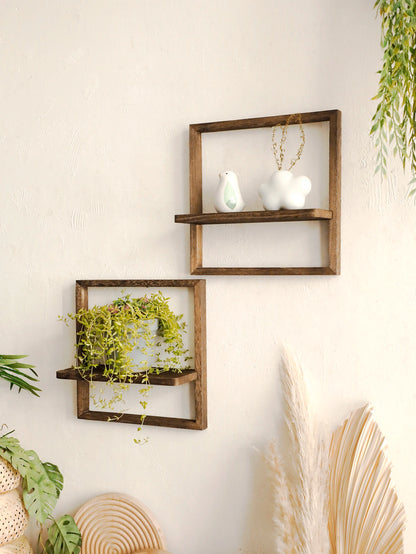 Framed Wall Mounted Plant Shelf
