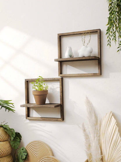 Framed Wall Mounted Plant Shelf
