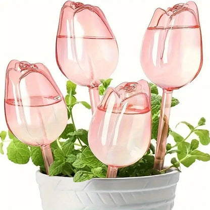 Pink Tulip Plant Self-Watering Balls