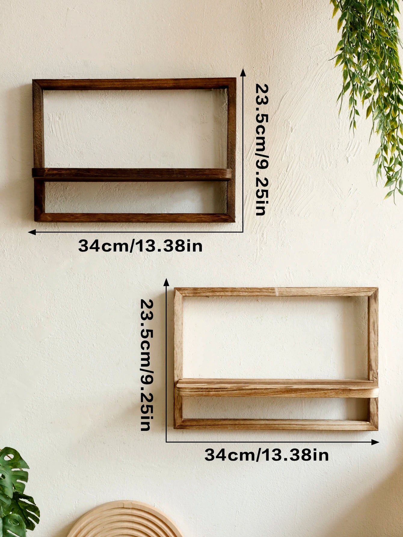 Framed Wall Mounted Plant Shelf