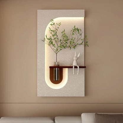 Hydroponic Green Plant Decorative Painting LED Wall Lamp
