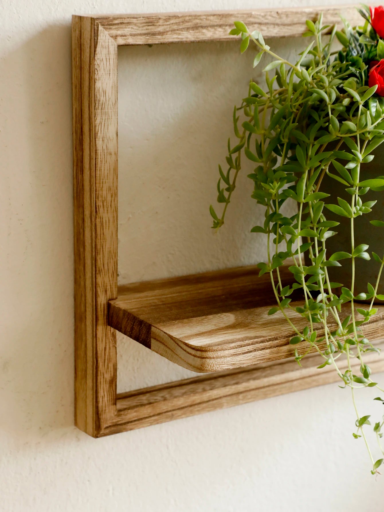 Framed Wall Mounted Plant Shelf