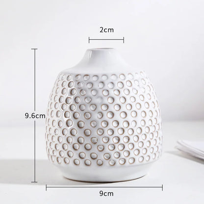 Textured Ceramic Bud Vases