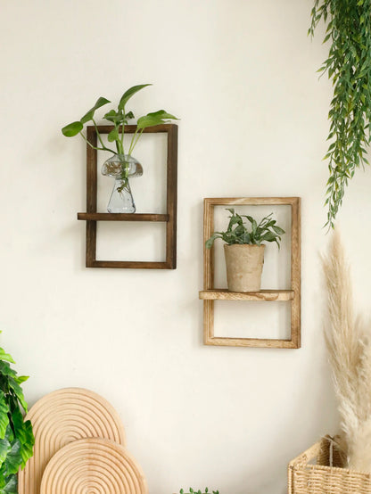 Framed Wall Mounted Plant Shelf