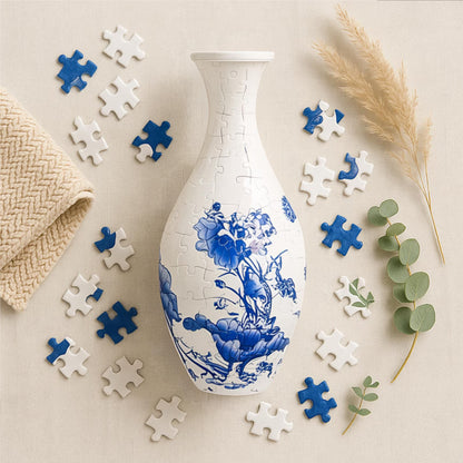 3D Floral Puzzle Vase