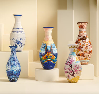 3D Floral Puzzle Vase